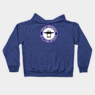 Proud Grandson of a P-38 Veteran Kids Hoodie